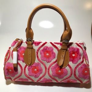 Glenda Gies “Phoebe” Coral/Hot Pink Chenille Roses